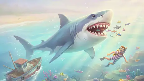 Hungry Shark Evolution transforma cada mergulho em uma caçada voraz